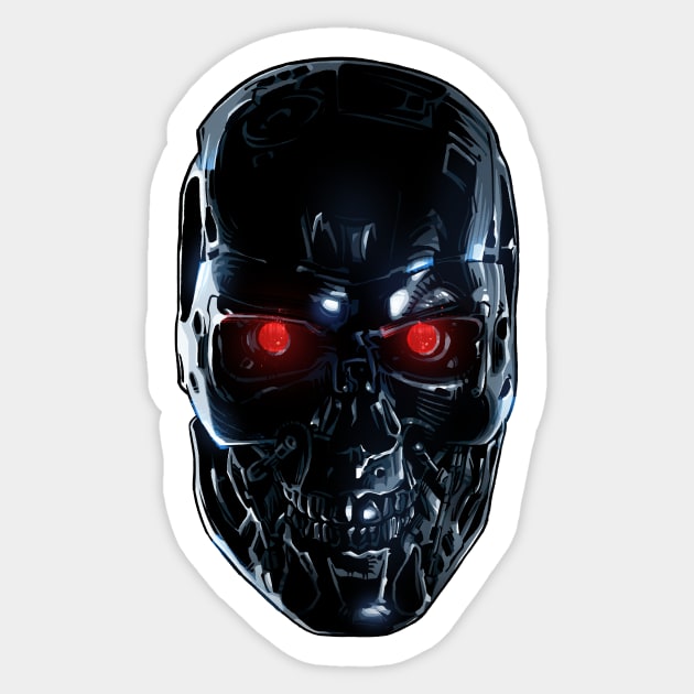 Terminator Cyborg Sticker by nabakumov